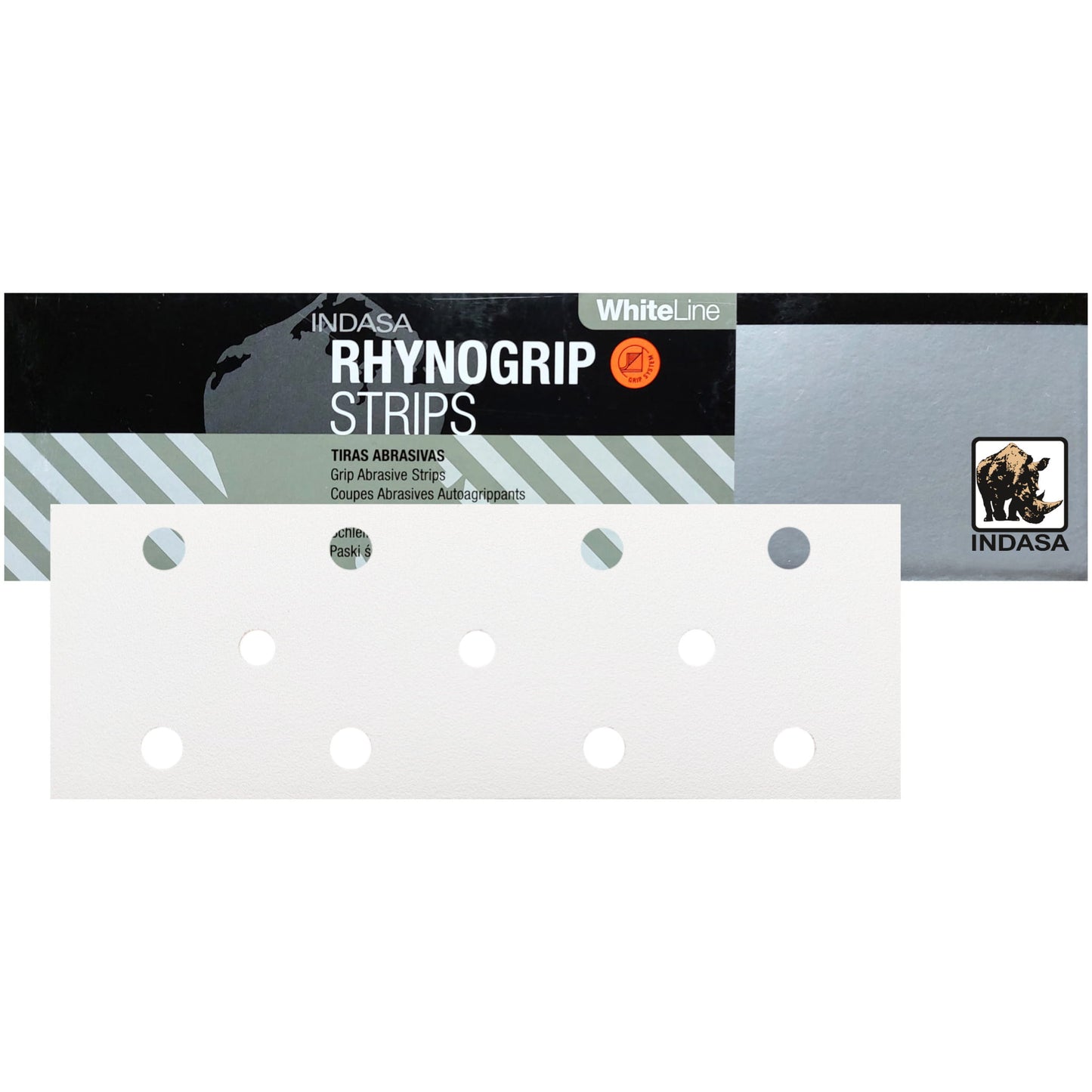 Rhynogrip Streifen White Line 70 x 420 mm P120