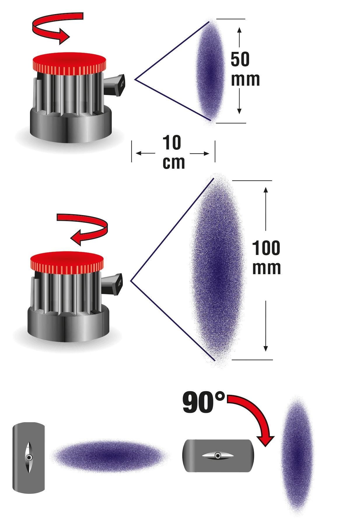 Sprühkopf Vario (1 Stück / pc.)