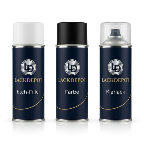 LD Spraydosen-Set — Etch-Filler + Farbe + Klarlack