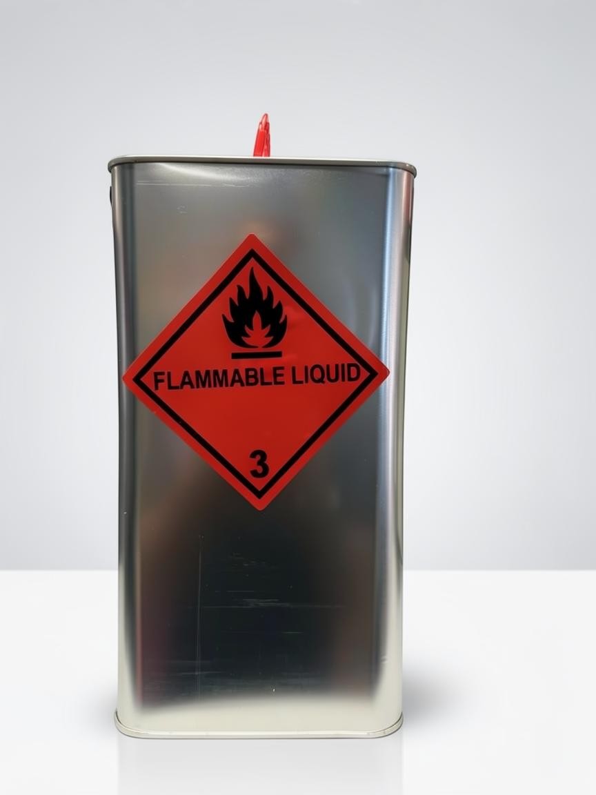 Lack Depot 5L mild silicone and wax remover in a metal canister with a flammable liquid warning label