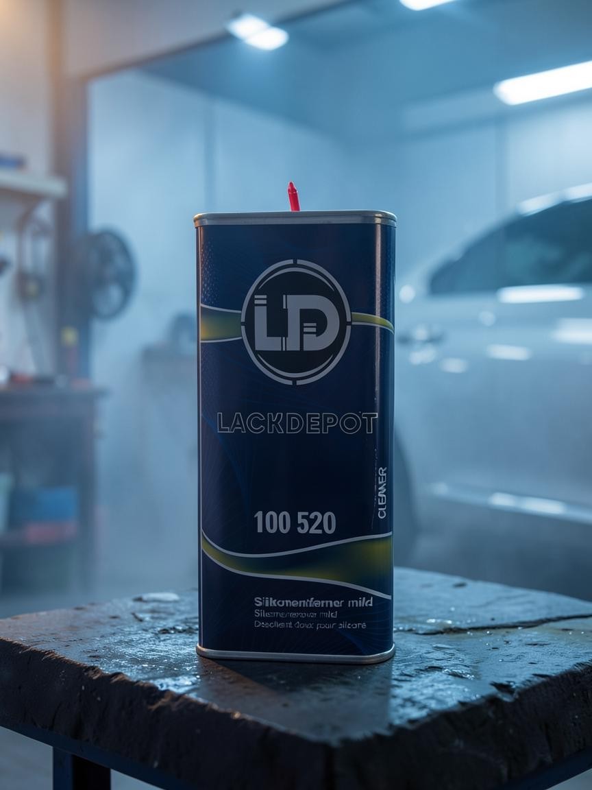 Lack Depot LD mild silicone remover 5L canister for automotive surface cleaning in a professional workshop setting